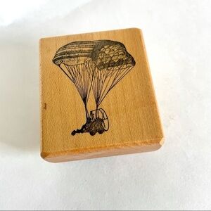 Paraplane Powered Parachute Rubber Stamp Crafting